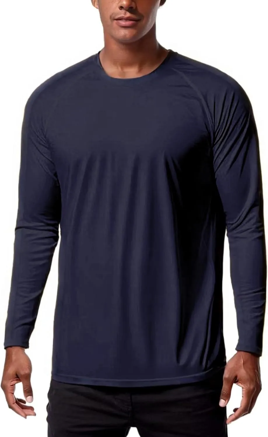 KINGFEN Men's UPF 50  Long Sleeve UV Sun Protection Shirts Quick Dry Athletic Shirts Hiking Fishing