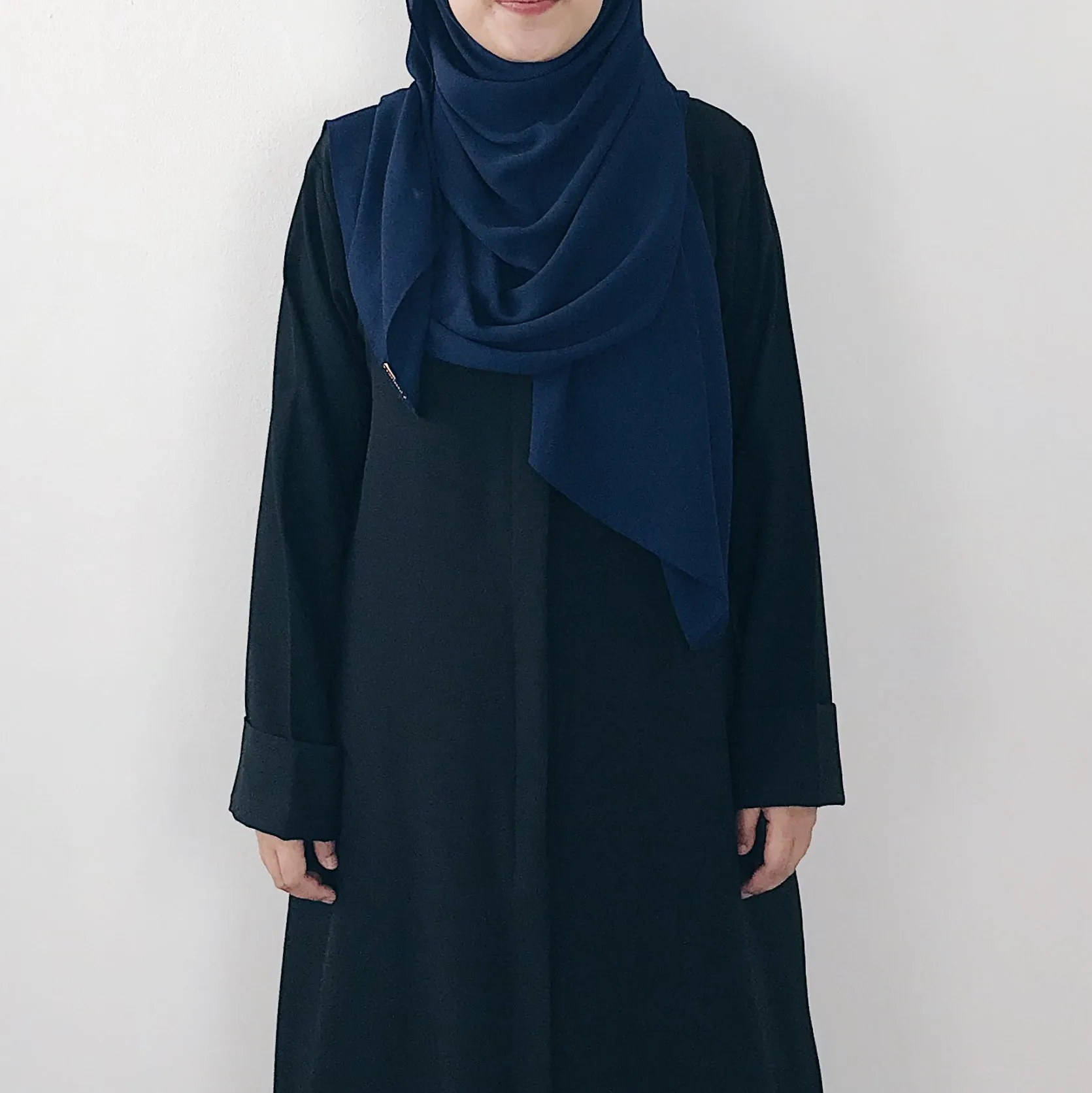 Korean Chiffon : Navy