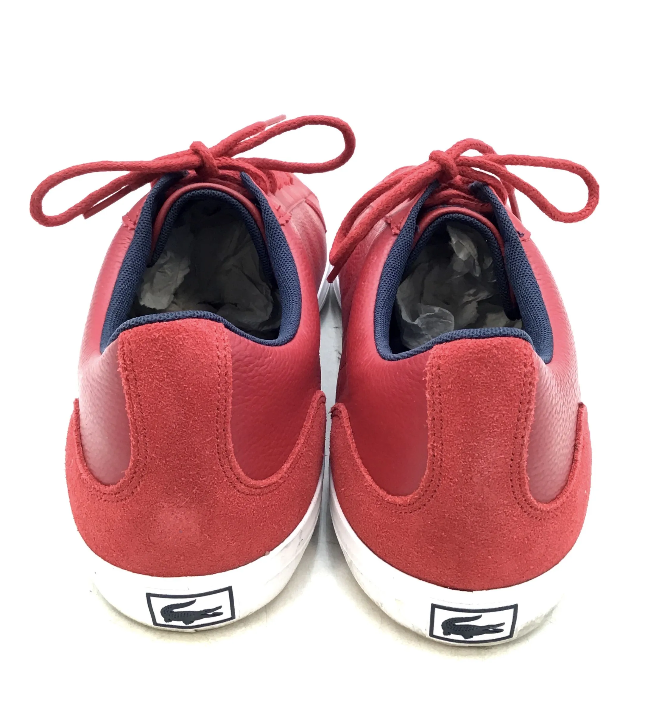 Lacoste Men's Lerond 318 3 Red Athletic Shoes - Size 12
