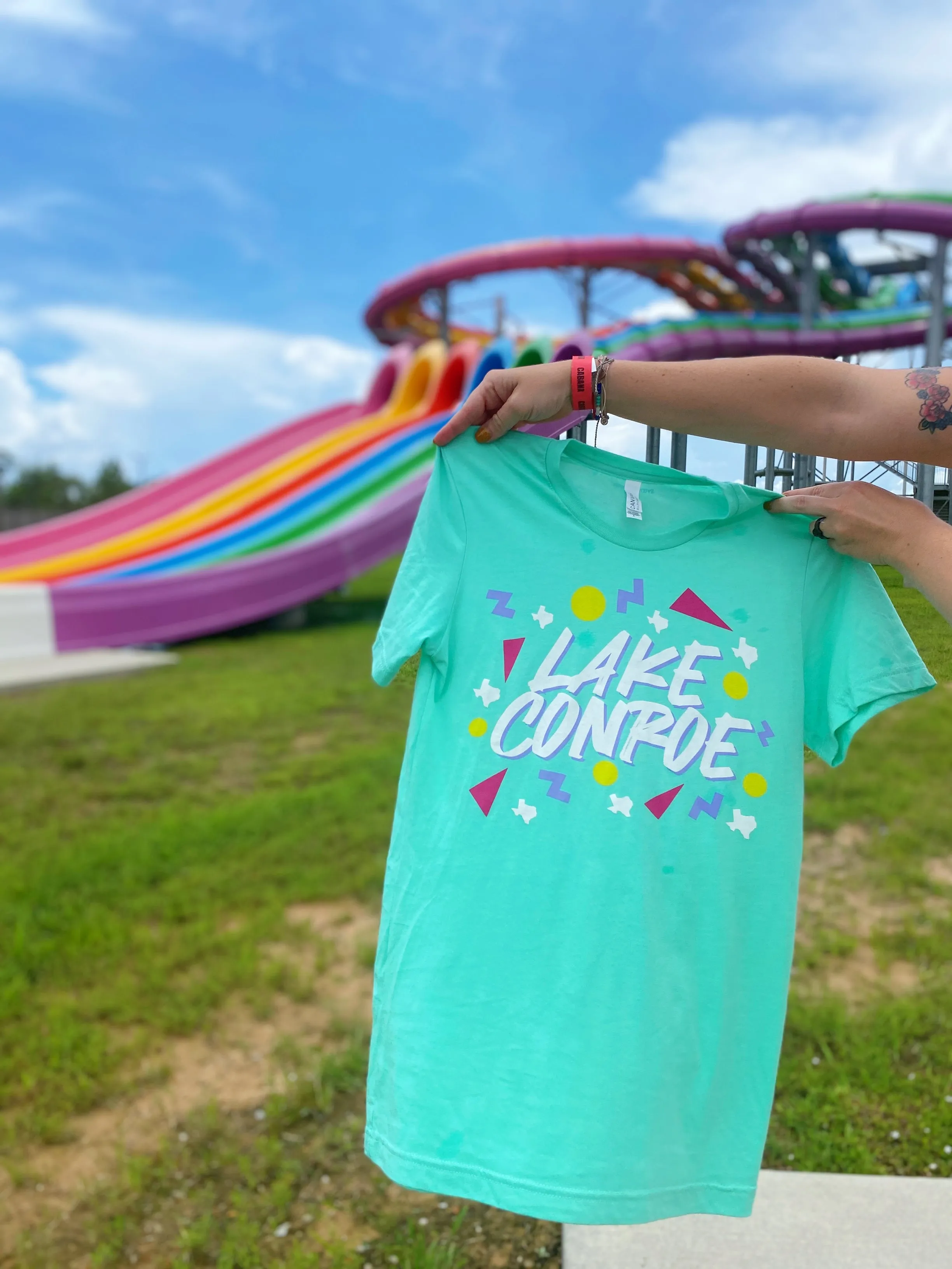 Lake Conroe Confetti Graphic Tee