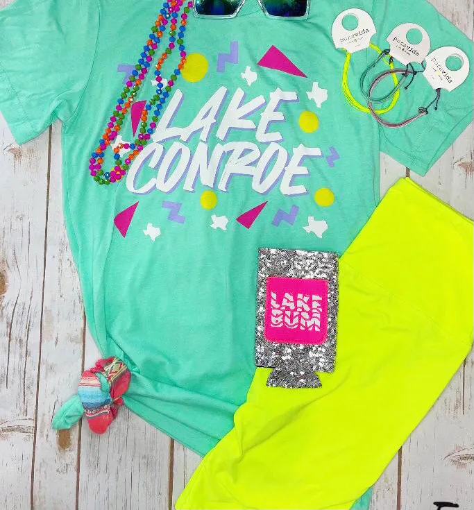 Lake Conroe Confetti Graphic Tee