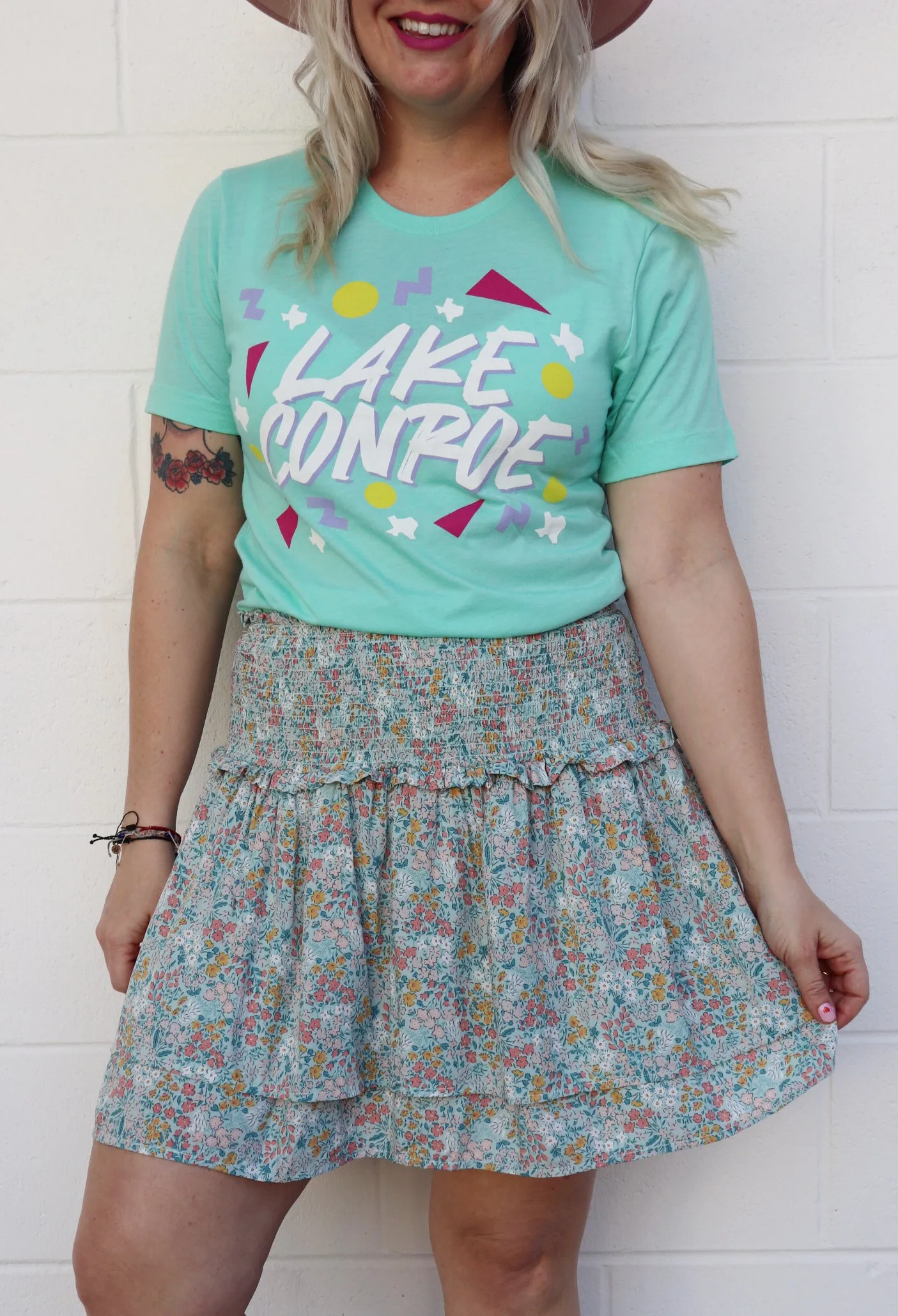 Lake Conroe Confetti Graphic Tee