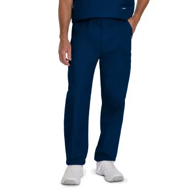 Landau Essentials Men's Straight-Leg Cargo Scrub Pants Bottoms  8555
