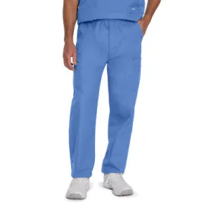 Landau Essentials Men's Straight-Leg Cargo Scrub Pants Bottoms  8555