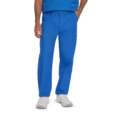 Landau Essentials Men's Straight-Leg Cargo Scrub Pants Bottoms  8555