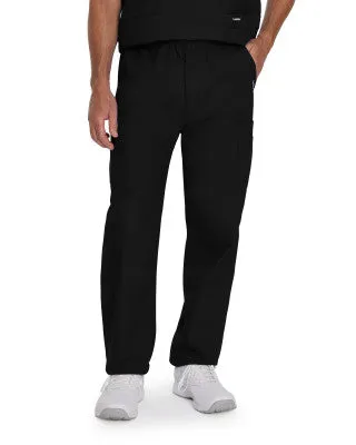 Landau Essentials Men's Straight-Leg Cargo Scrub Pants Bottoms  8555