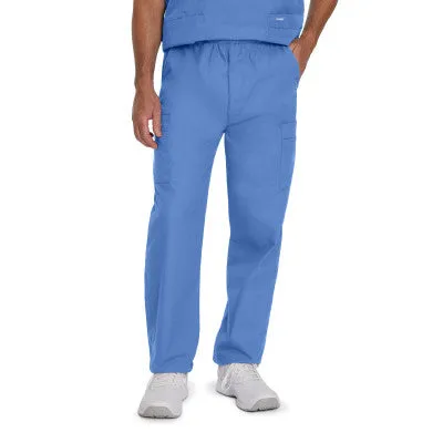 Landau Essentials Men's Straight-Leg Cargo Scrub Pants Bottoms  8555