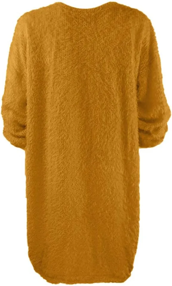 LCMTWX Long Sleeve Oversized Sweater Dress Sleeve Solid Knitted Fleece Dresses Loose Turtleneck Oversize Long Sleeve