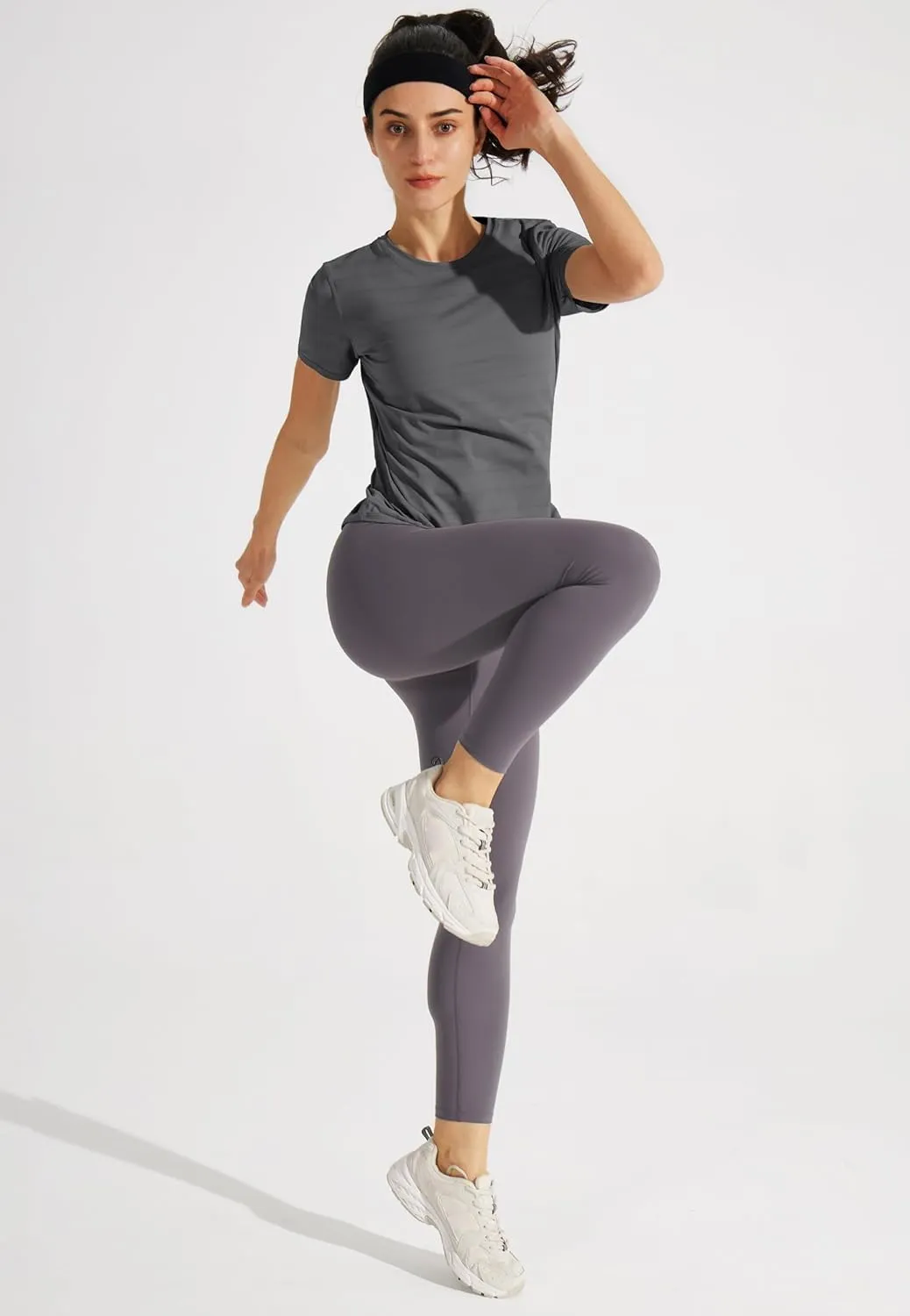 Libin Women's Workout T Shirts Short Sleeve Gym Running Athletic Tops Quick Dry Crewneck Yoga Shirts