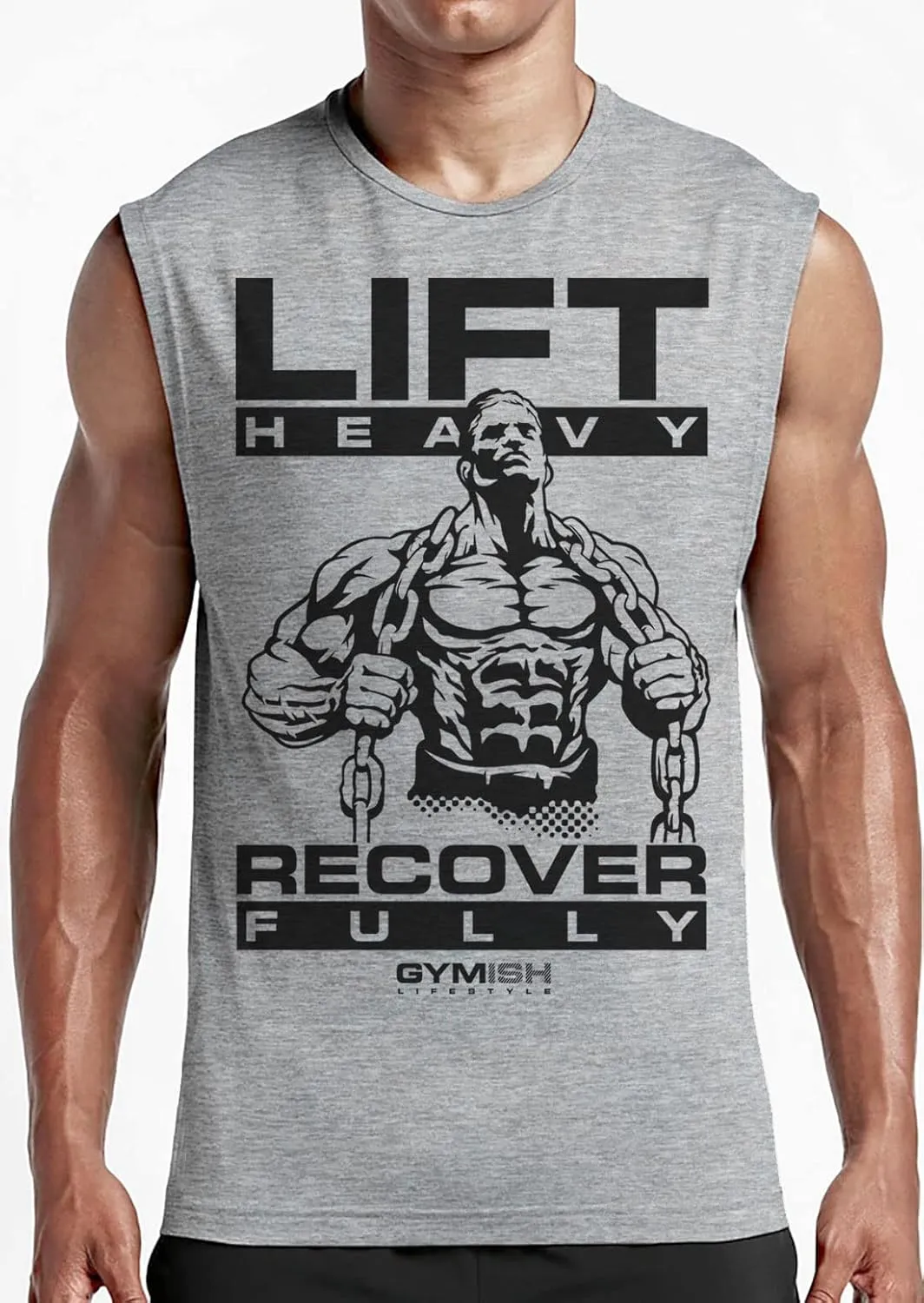 Lift Heavy Recover Fully T-Shirts for Workout, Funny Gym Shirt for Men