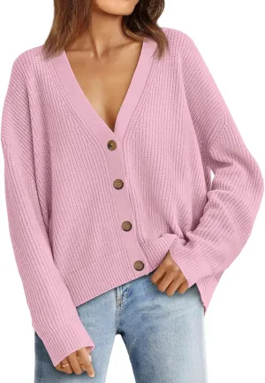 LILLUSORY Cardigan Sweaters for Women 2025 Summer Fashion Oversized Lightweight Sweater Knit Work Jacket Outfits Clothes