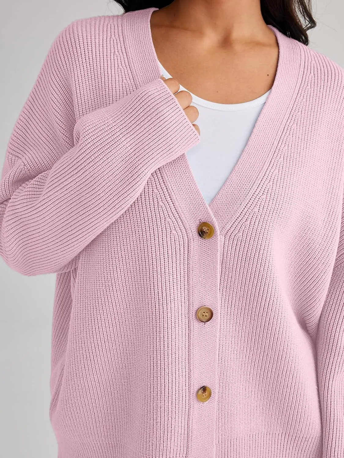 LILLUSORY Cardigan Sweaters for Women 2025 Summer Fashion Oversized Lightweight Sweater Knit Work Jacket Outfits Clothes