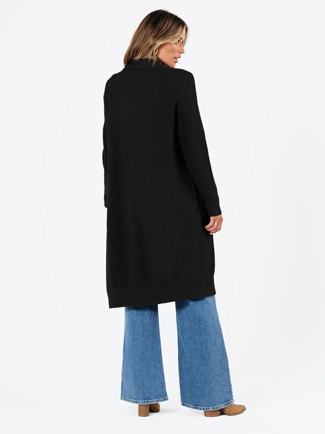 LILLUSORY Long Cardigan Sweaters for Women Fall Trendy Oversized Open Front Winter Coat