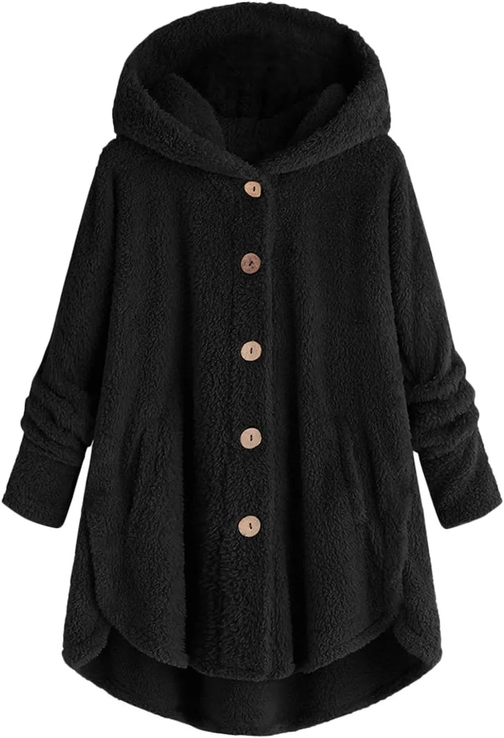 Long Sleeve Full Zip Up Hoodies Button Sleeve Plus Size Women Women'S Coat Womens Fleece Jacket Dress Jackets for