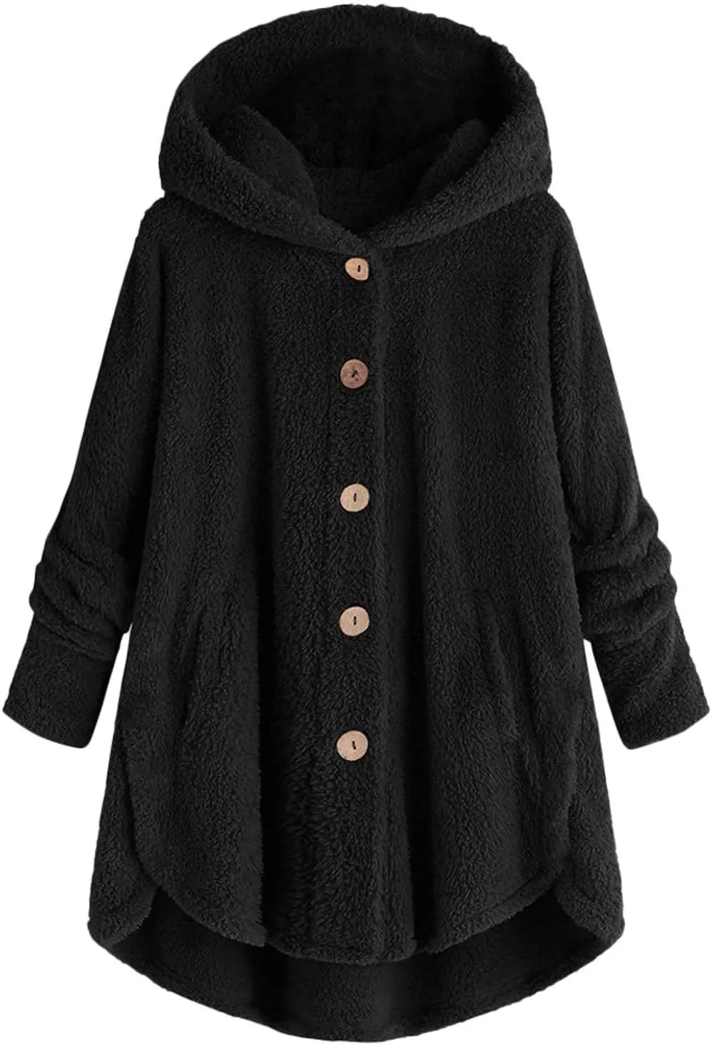 Long Sleeve Full Zip Up Hoodies Button Sleeve Plus Size Women Women'S Coat Womens Fleece Jacket Dress Jackets for