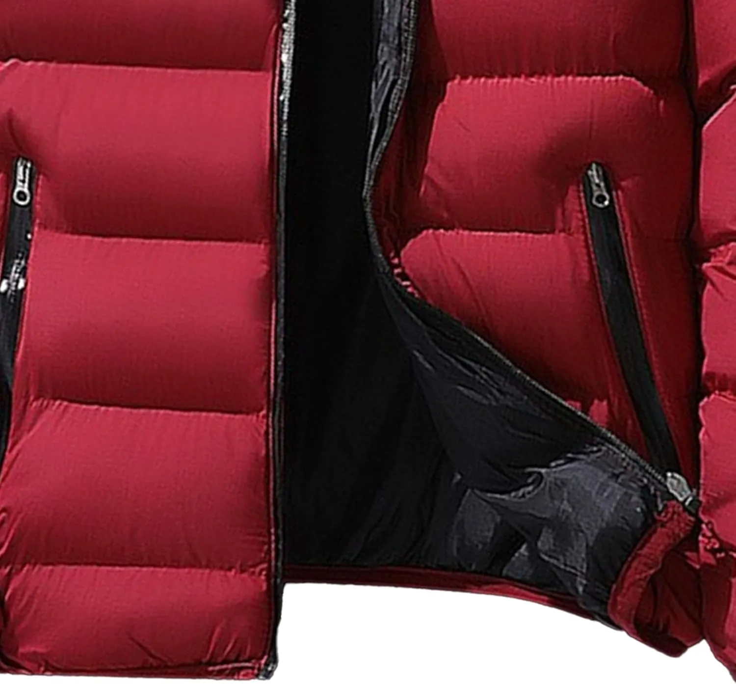 Maiyifu-GJ Men's Winter Warm Puffer Jacket Lightweight Thicken Quilted Padded Jackets Windproof Down Coat Outerwear