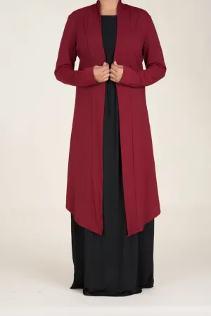 Maroon Maxi Cardigan 2