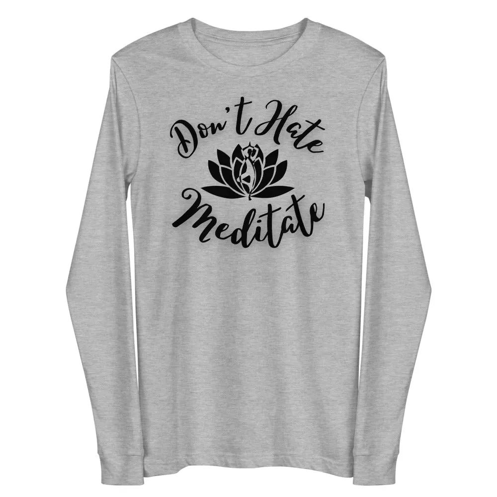 Meditate Graphic print long-sleeve t-shirt