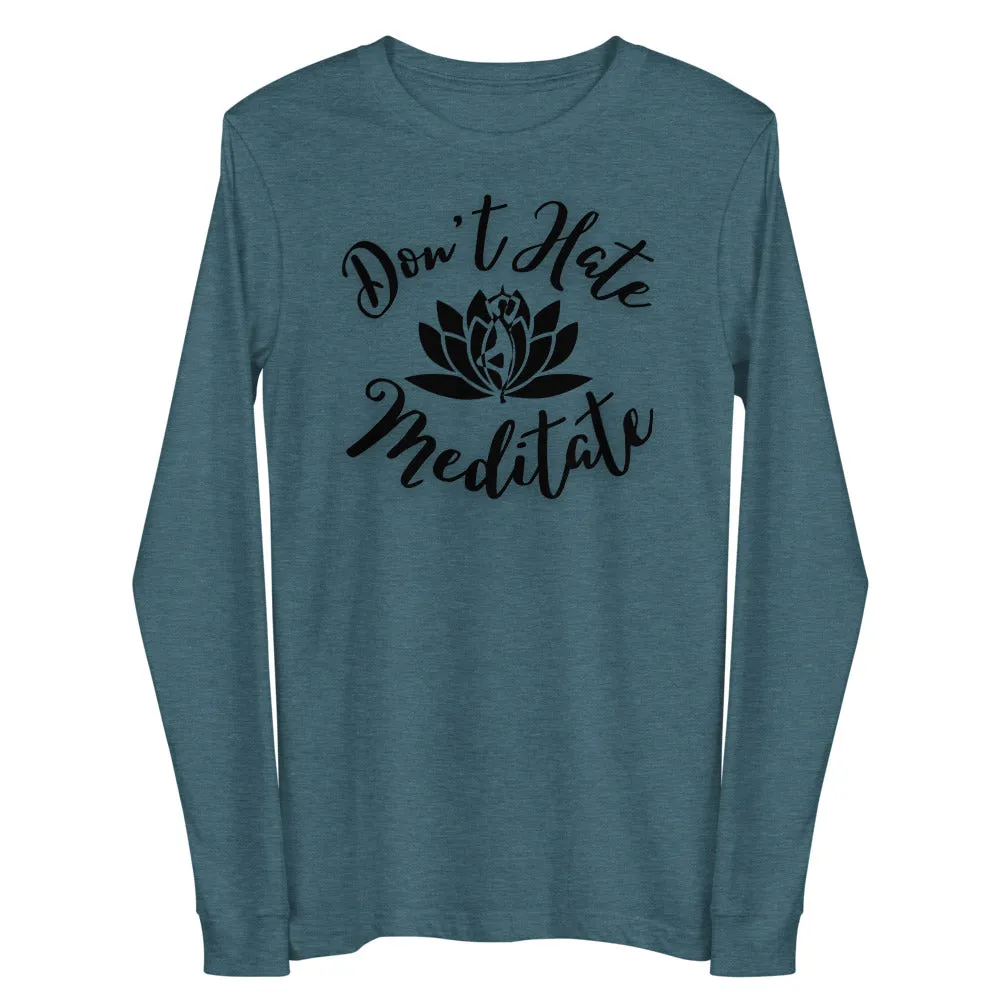 Meditate Graphic print long-sleeve t-shirt