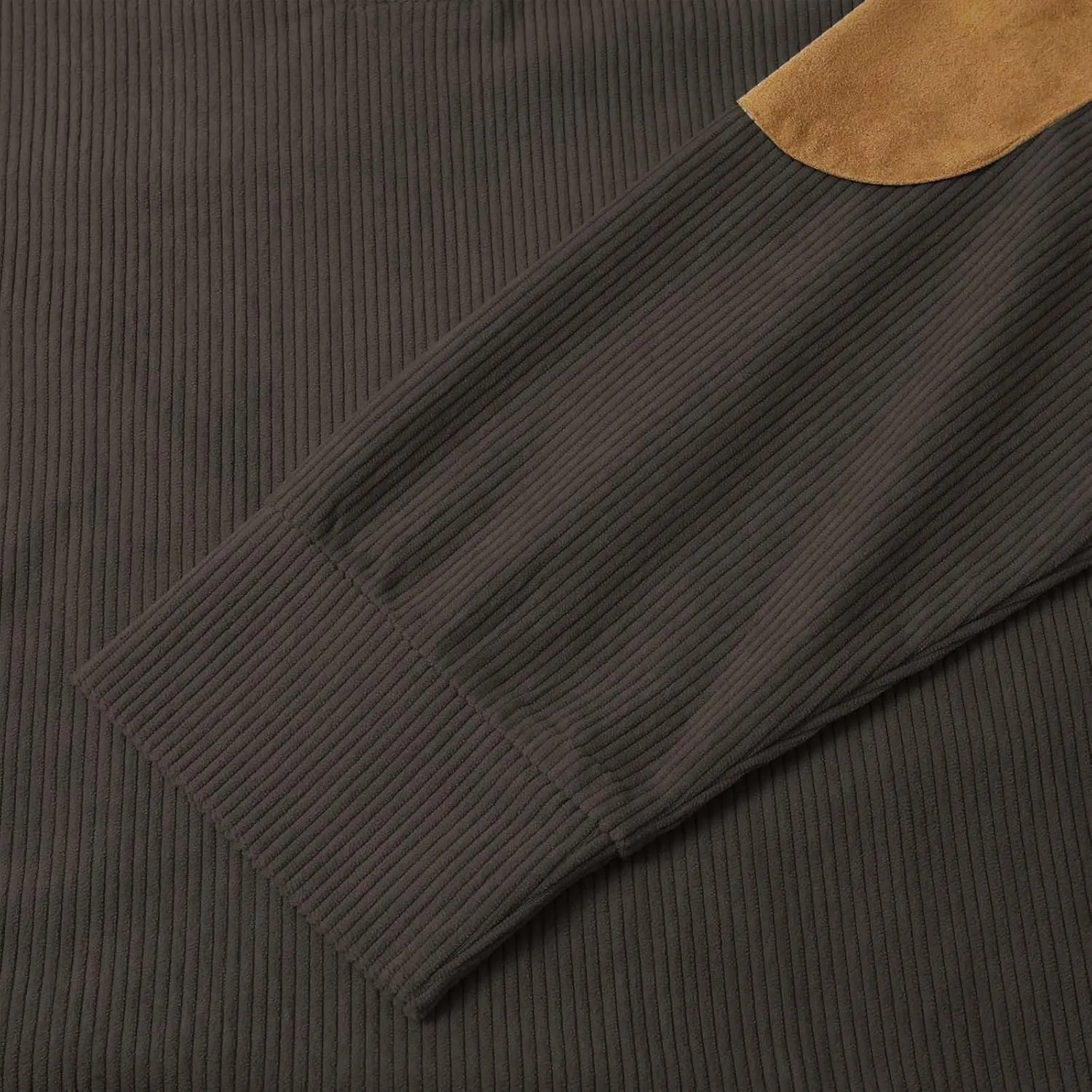 Mens Corduroy Pullover Sweatshirt Long Sleeve Button Up Polo Shirt Casual Fashion Plain Outdoor Fall Thermal Sweaters