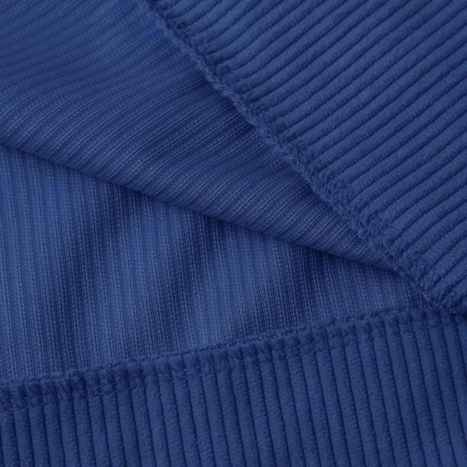 Mens Corduroy Pullover Sweatshirt Long Sleeve Button Up Polo Shirt Casual Fashion Plain Outdoor Fall Thermal Sweaters
