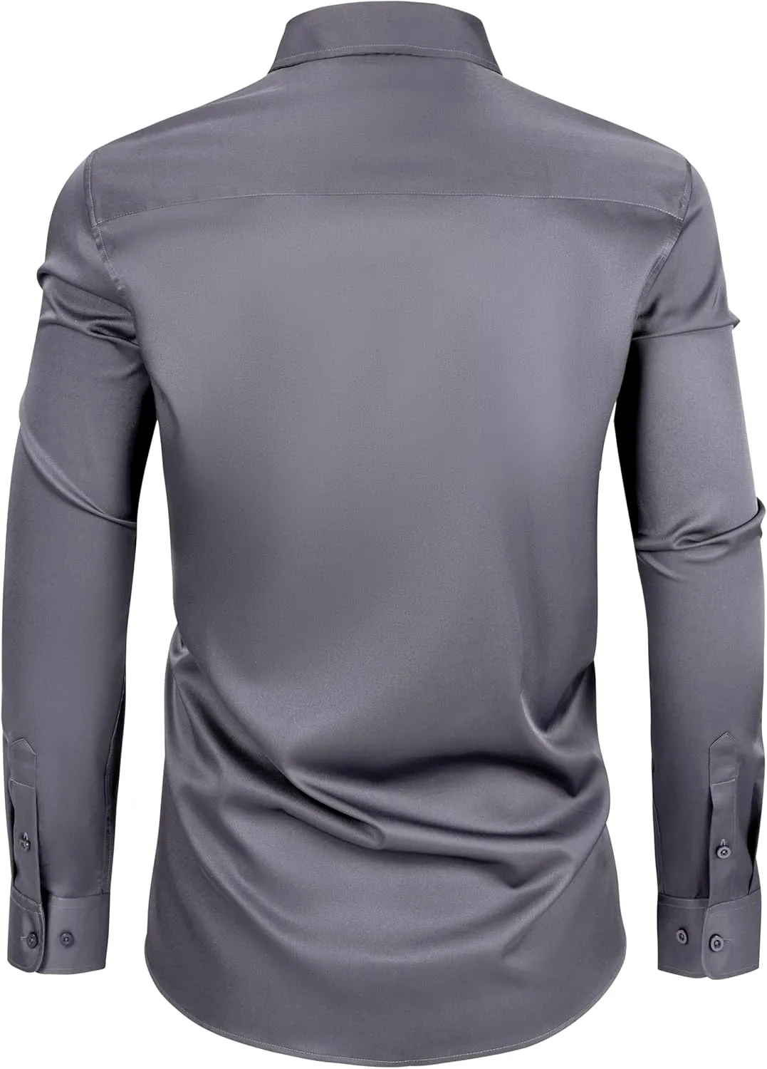 Mens Dress Shirts Long Sleeve Collared Shirt Wrinkle Resistant Formal Shirts Business Casual Button Down Shirt