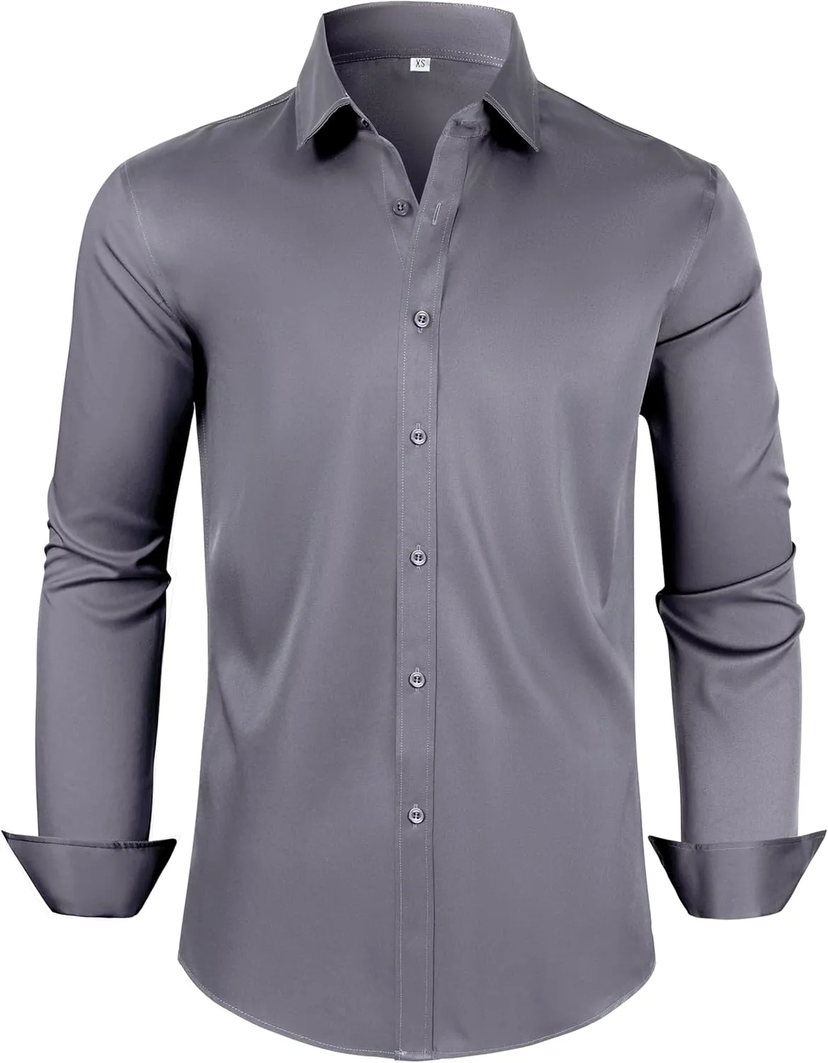 Mens Dress Shirts Long Sleeve Collared Shirt Wrinkle Resistant Formal Shirts Business Casual Button Down Shirt