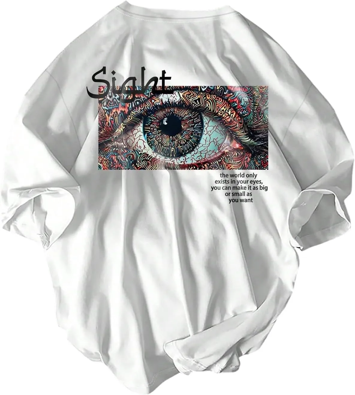 Men's Figure Y2K Graphic Tee Shirt Vintage Short Sleeve Crew Neck Novelty T-Shirts