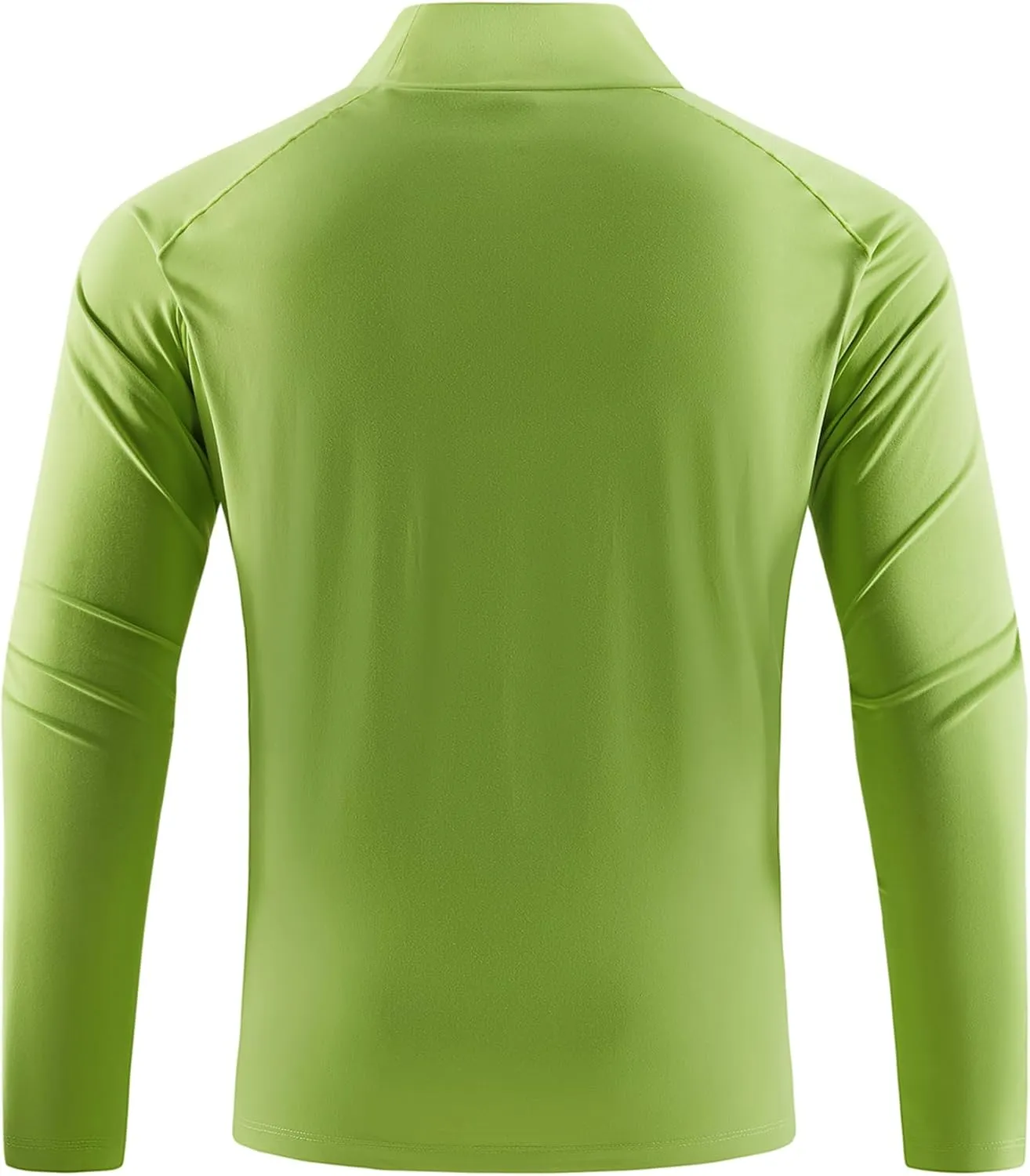 Mens Long Sleeve Workout Shirts Moisture Wicking Mock Neck Double Sides Brushed Soft Athletic T-Shirts