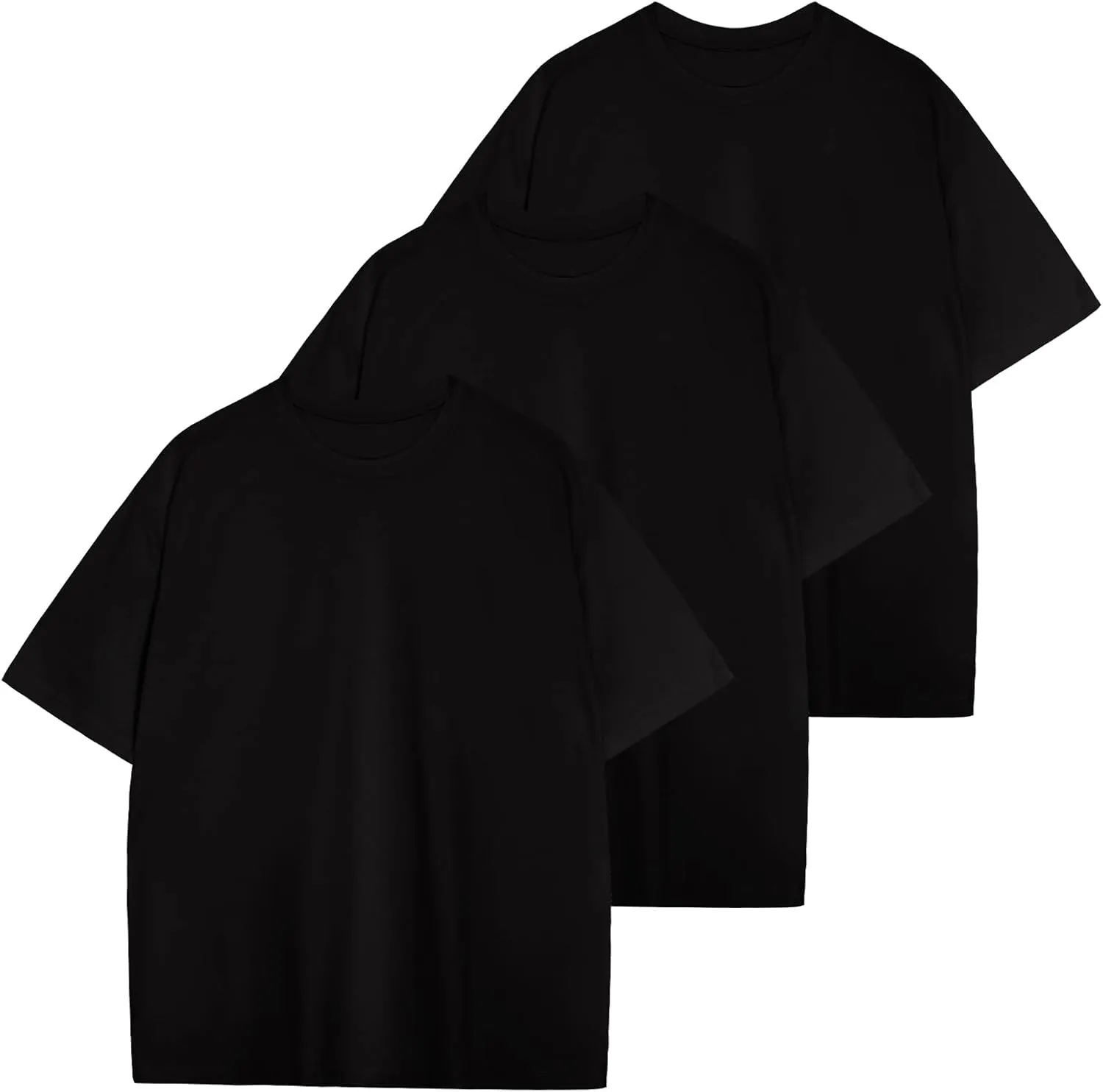 Men's Oversized T Shirts Lightweight Cooling Soft T-Shirt Short Sleeve Slick Casual Basic Crewneck Tee Shirt