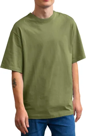 Men's Oversized T Shirts Lightweight Cooling Soft T-Shirt Short Sleeve Slick Casual Basic Crewneck Tee Shirt