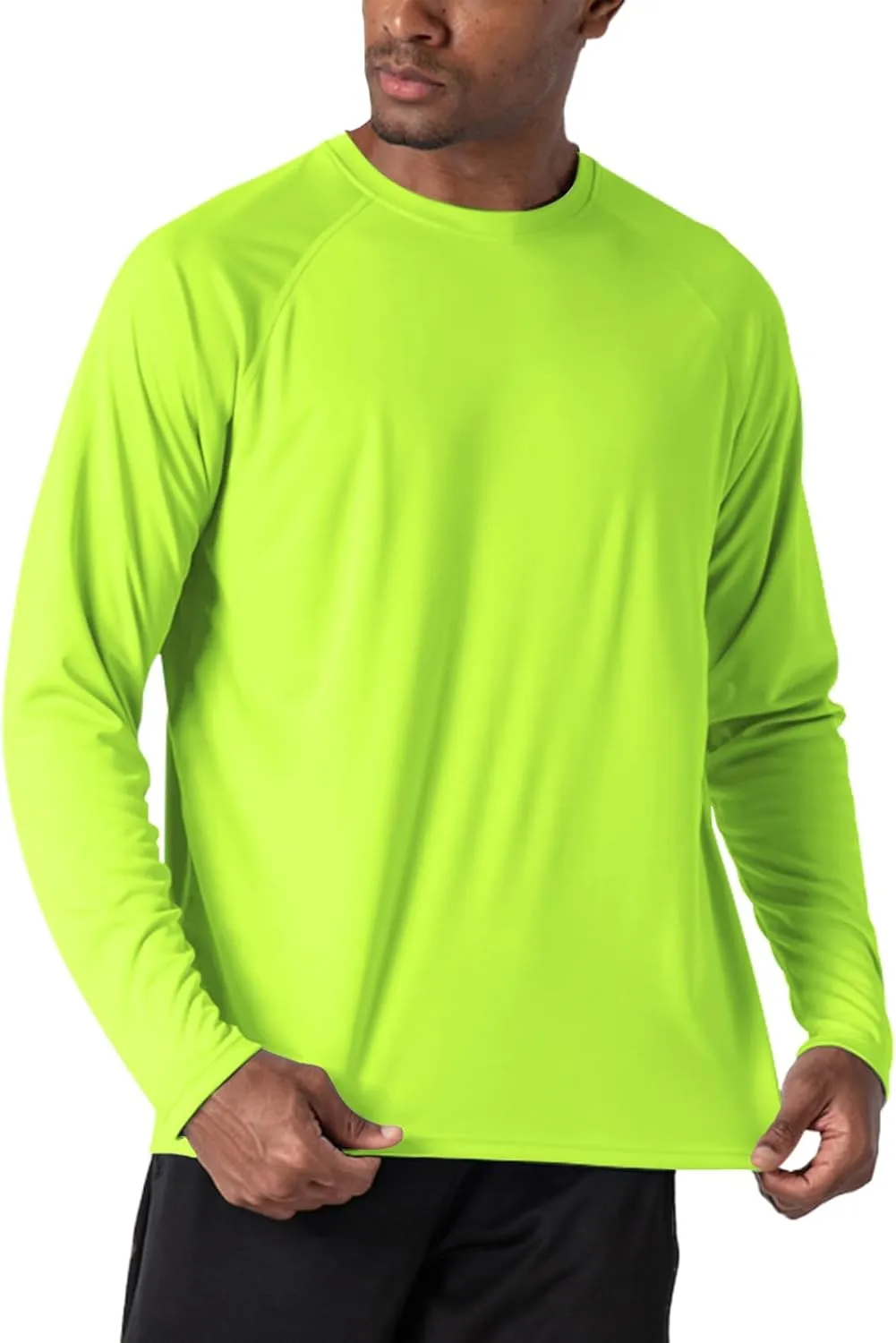 Men's UPF 50  Rash Guard Long Sleeve Sun Protection SPF UV Shirts Lightweight Breathable Swim T-Shirts