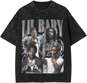 Mens Vintage Oversized Drop Shoulder Novelty T-Shirts Loose Wash Solid Tee Tops
