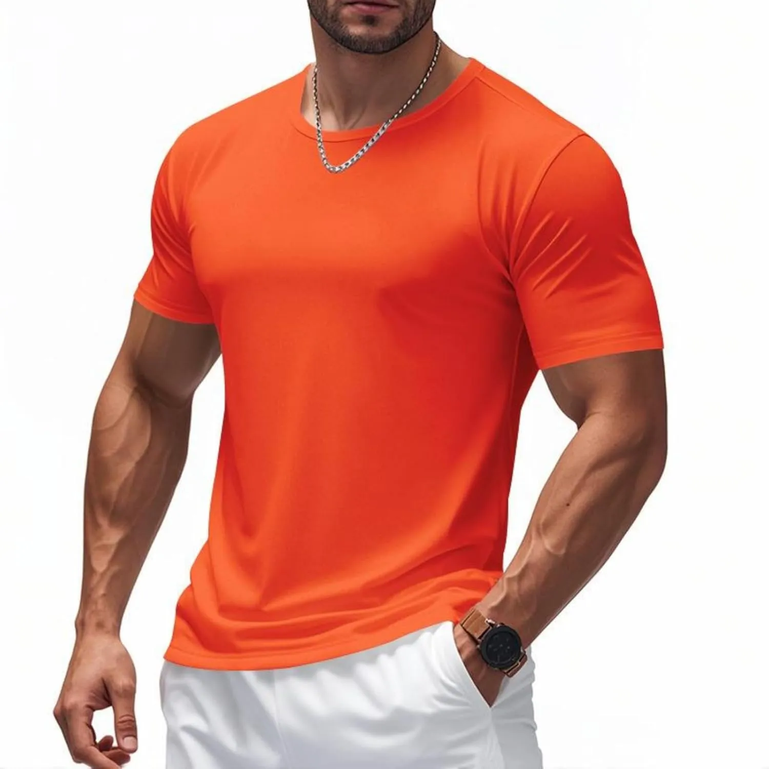 Mesh Workout Shirts for Men Casual Quick Dry Athletic Short Sleeve Moisture Wicking T-Shirts Lightweight Activewear