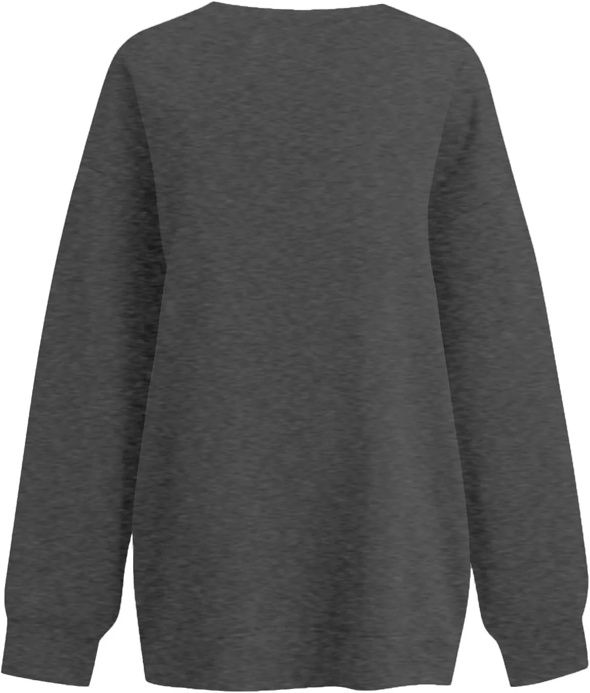 midelxp Womens Oversized V Neck Sweatshirt Trendy Casual Winter Fleece Pullover Sweaters Cute Preppy Long Sleeve Sweat Shirts