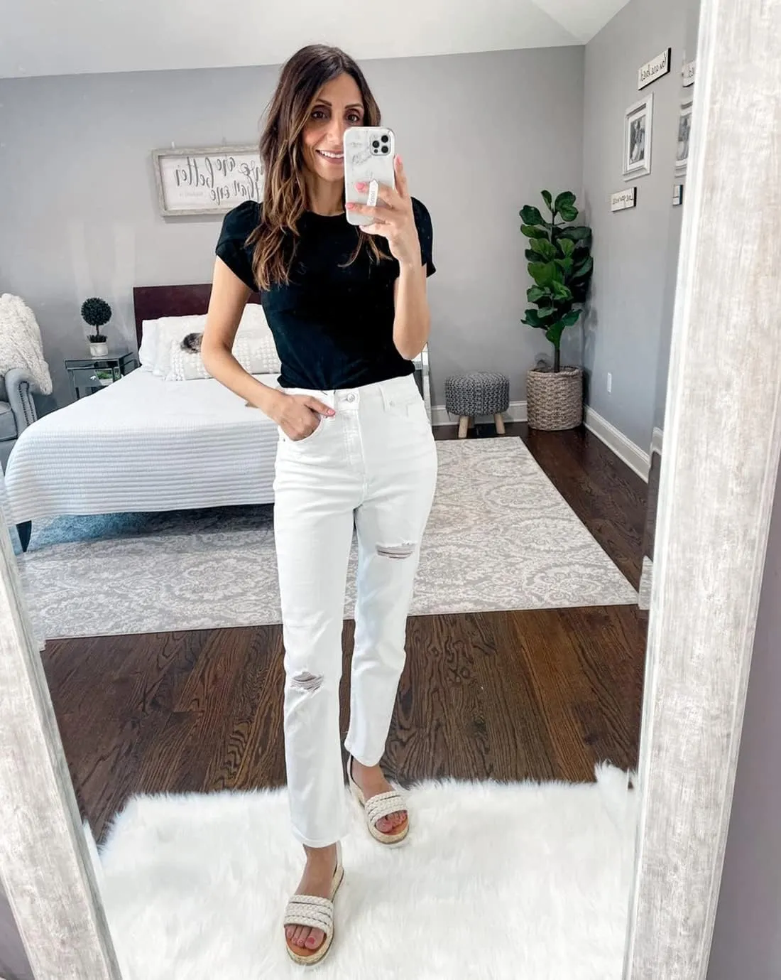 MIHOLL Women's Short Sleeve T Shirt Crew Neck 2025 Summer Casual Tee Blouses Tops