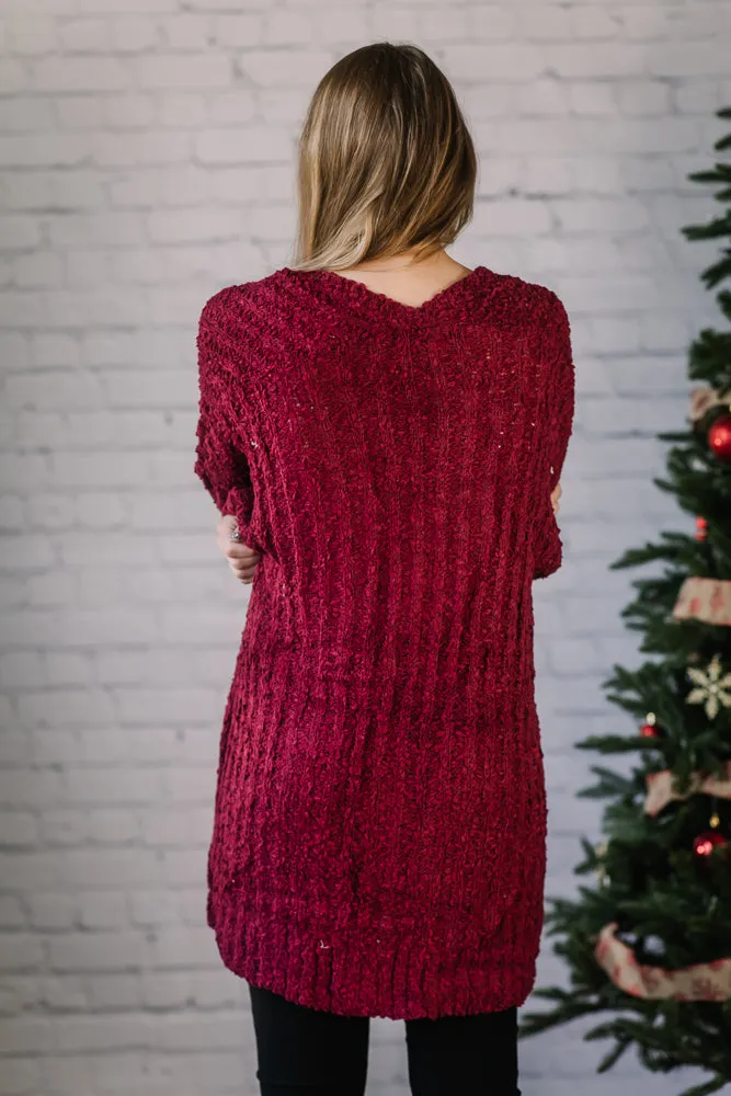 Movie Night Popcorn Cardigan