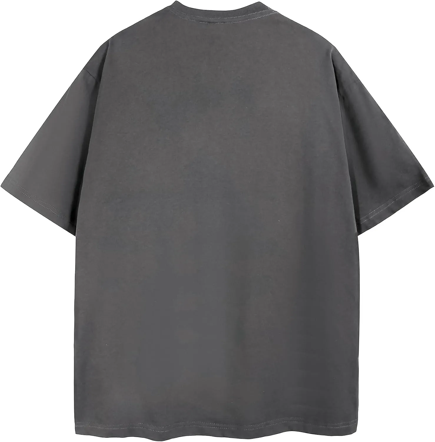 Mr.Color Mens T-Shirts Cotton Lightweight Causal Tees Loose Fit Solid Tshirts Short Sleeves Baggy Shirts