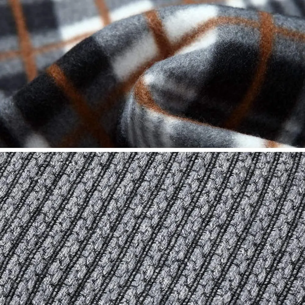 Msmsse Men's Cardigan Sweaters Full Zip Knitted Sweater for Men