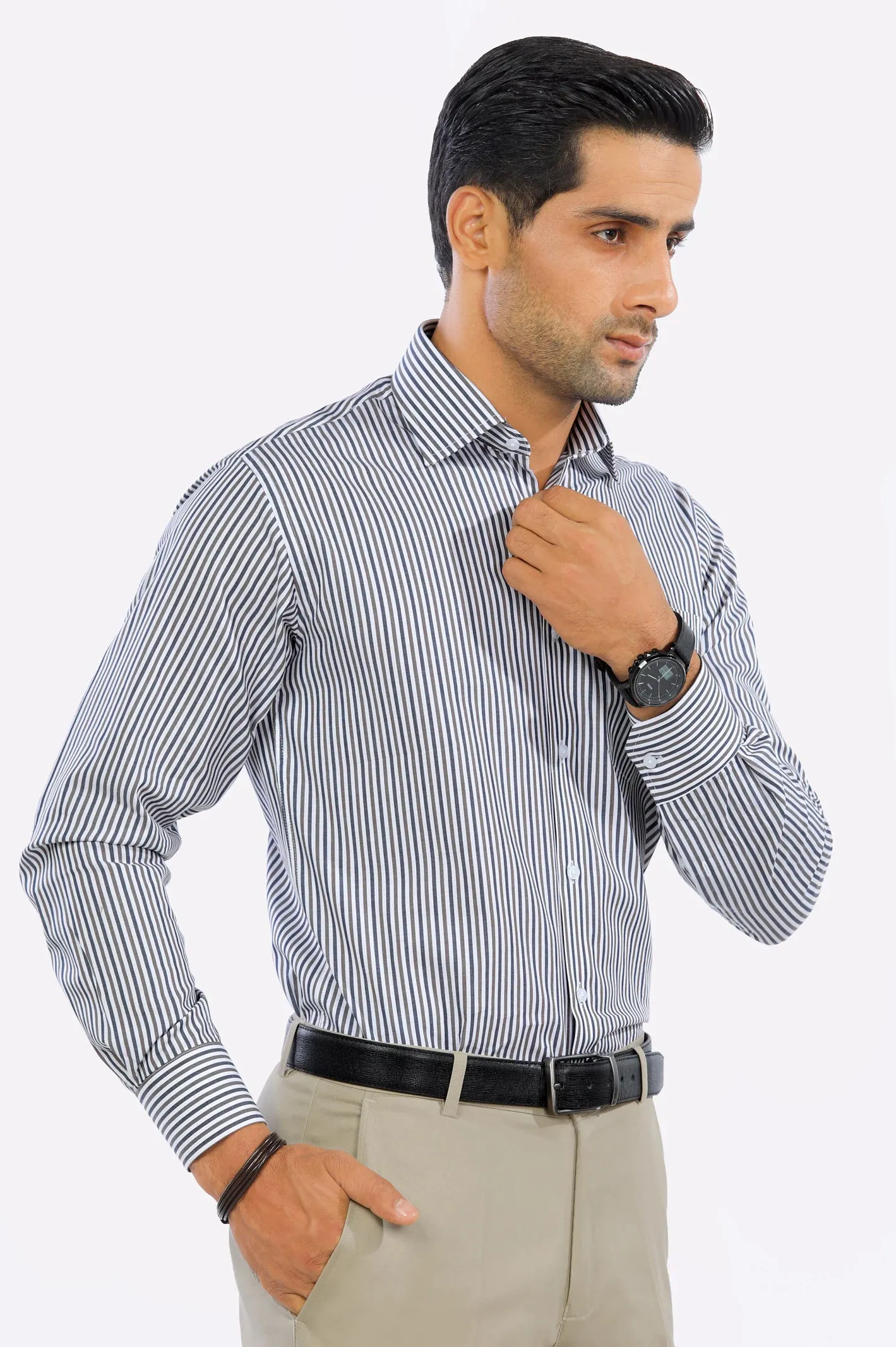 Multicolor Bengal Stripes Formal Shirt