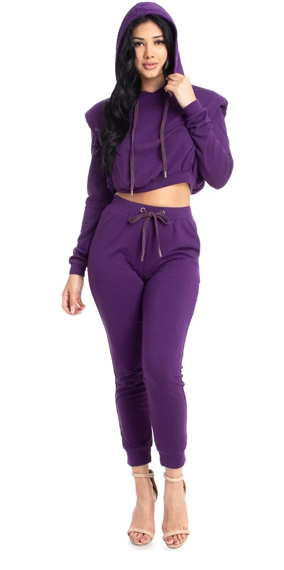 MYA JERSEY SWEAT PANTS SET