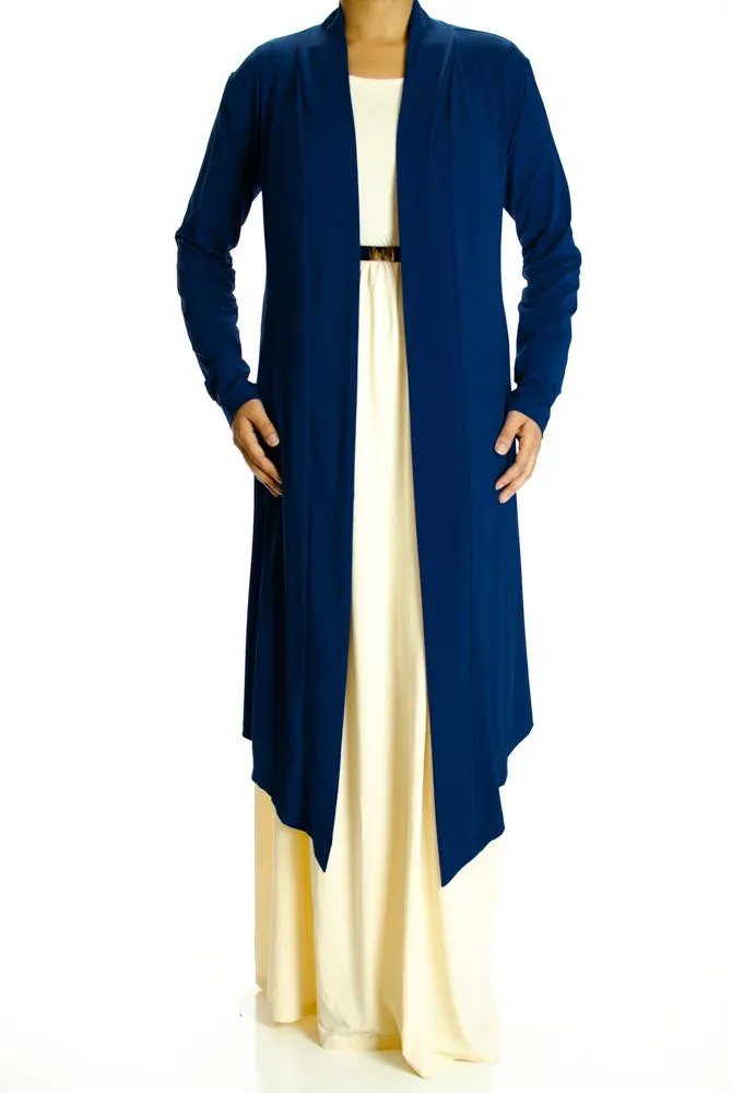 Navy Maxi Sweep Cardigan