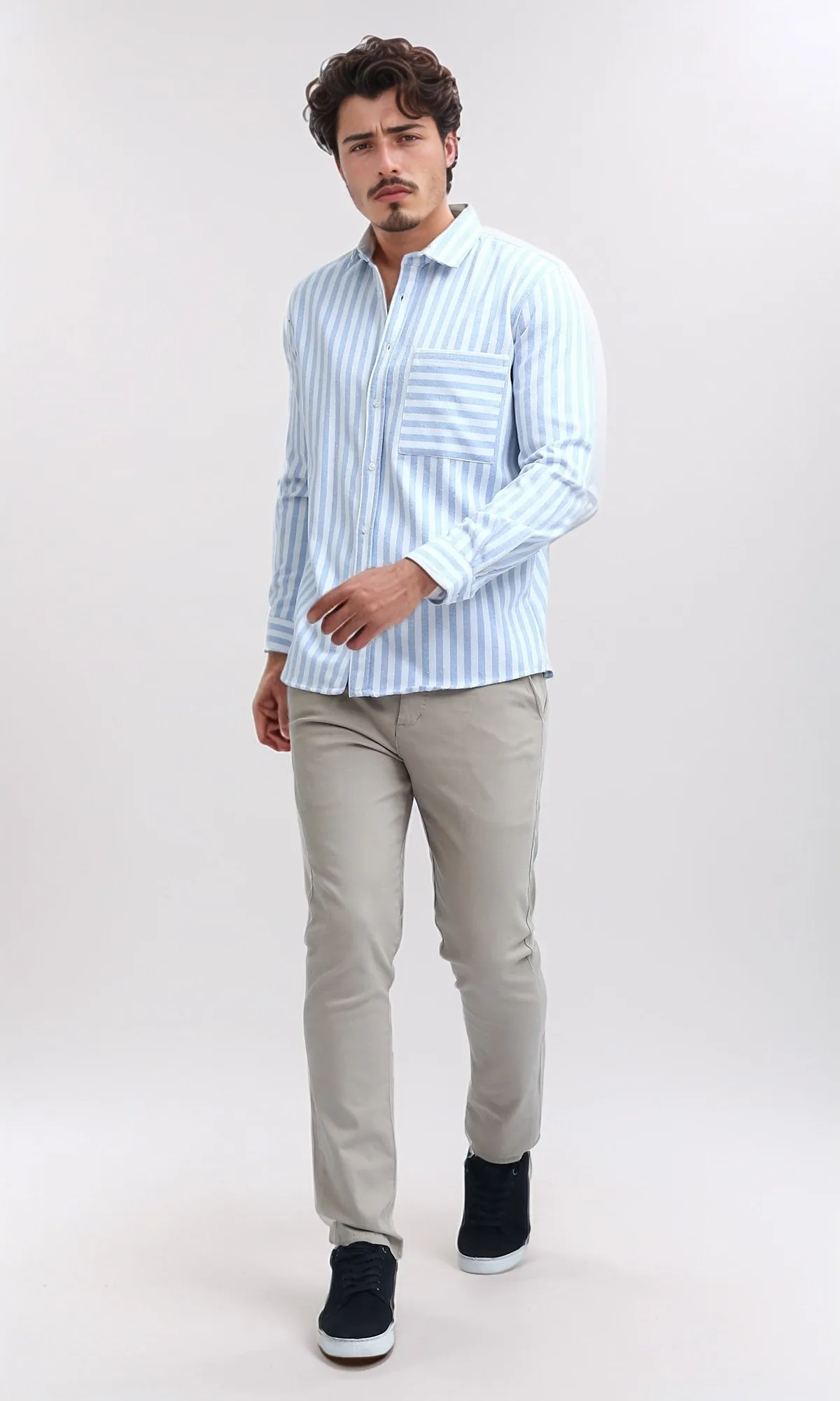 O201043 Regular Fit Gabardine Pants - Beige