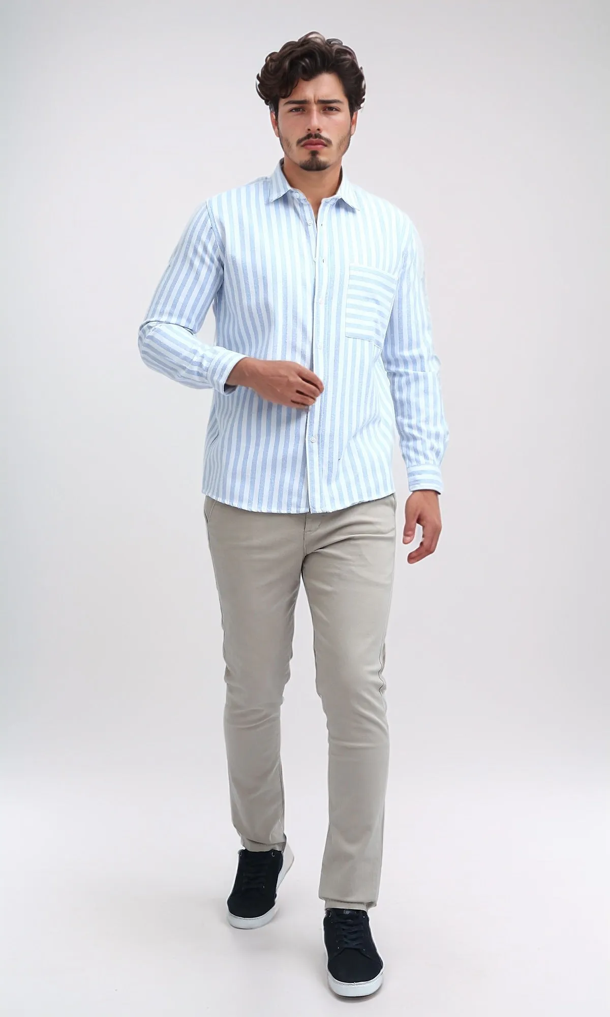 O201043 Regular Fit Gabardine Pants - Beige