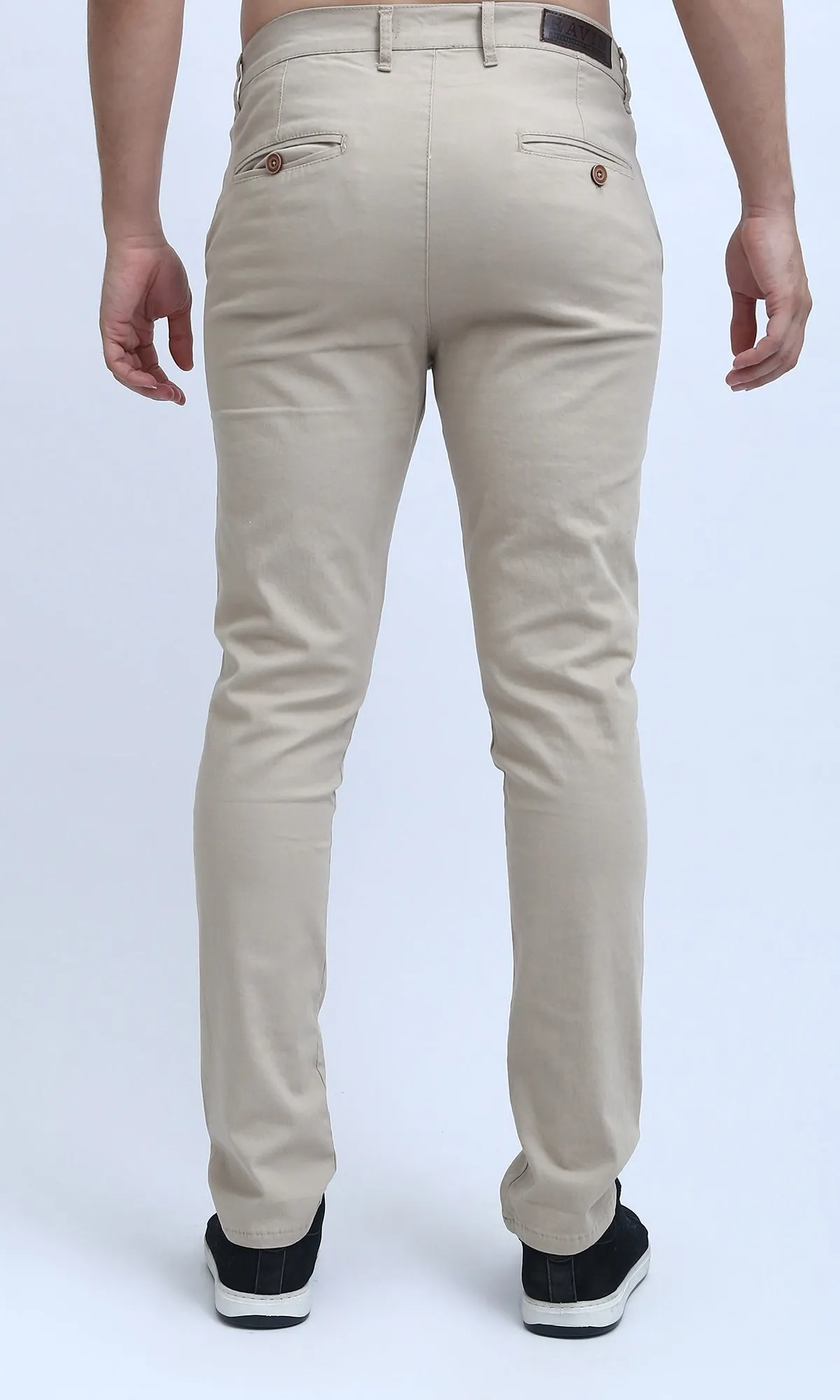 O201043 Regular Fit Gabardine Pants - Beige