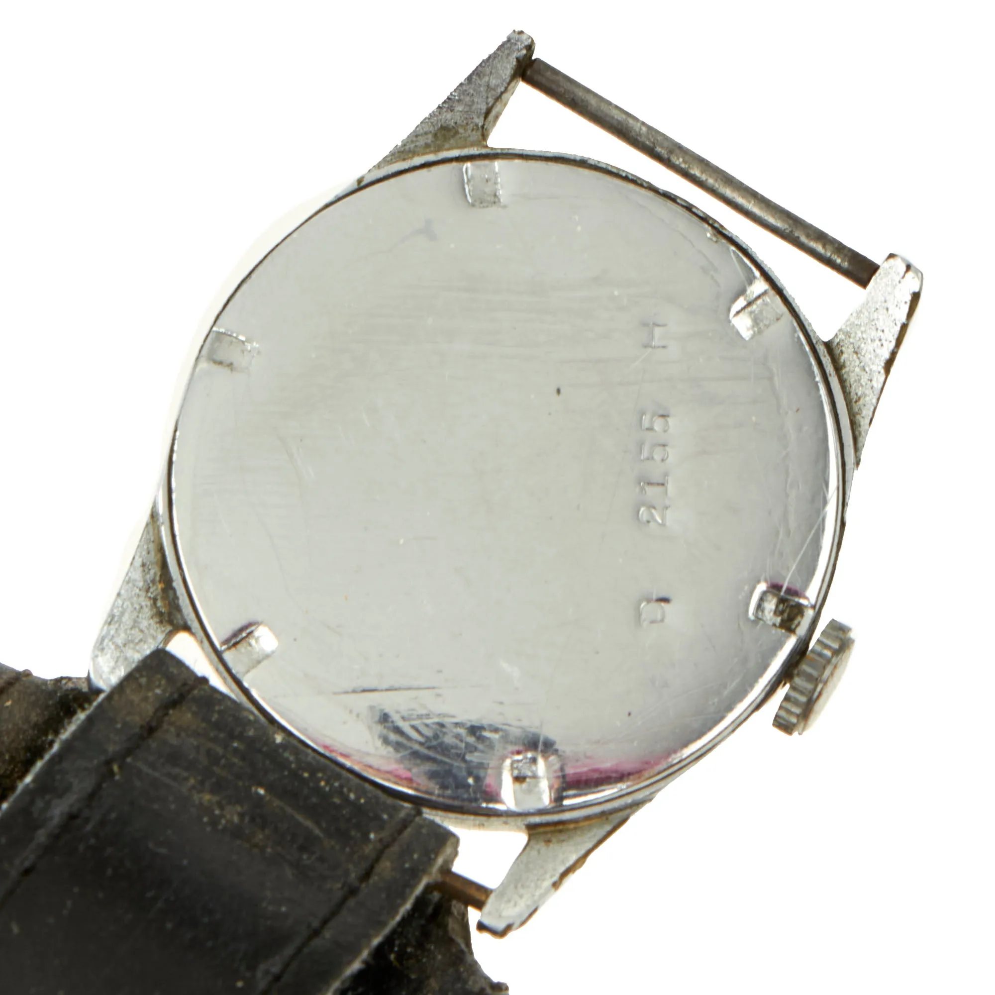 Original German WWII Wehrmacht Low Serial Number D-H Watch by Swiss Maker Bulla - Fully Functional