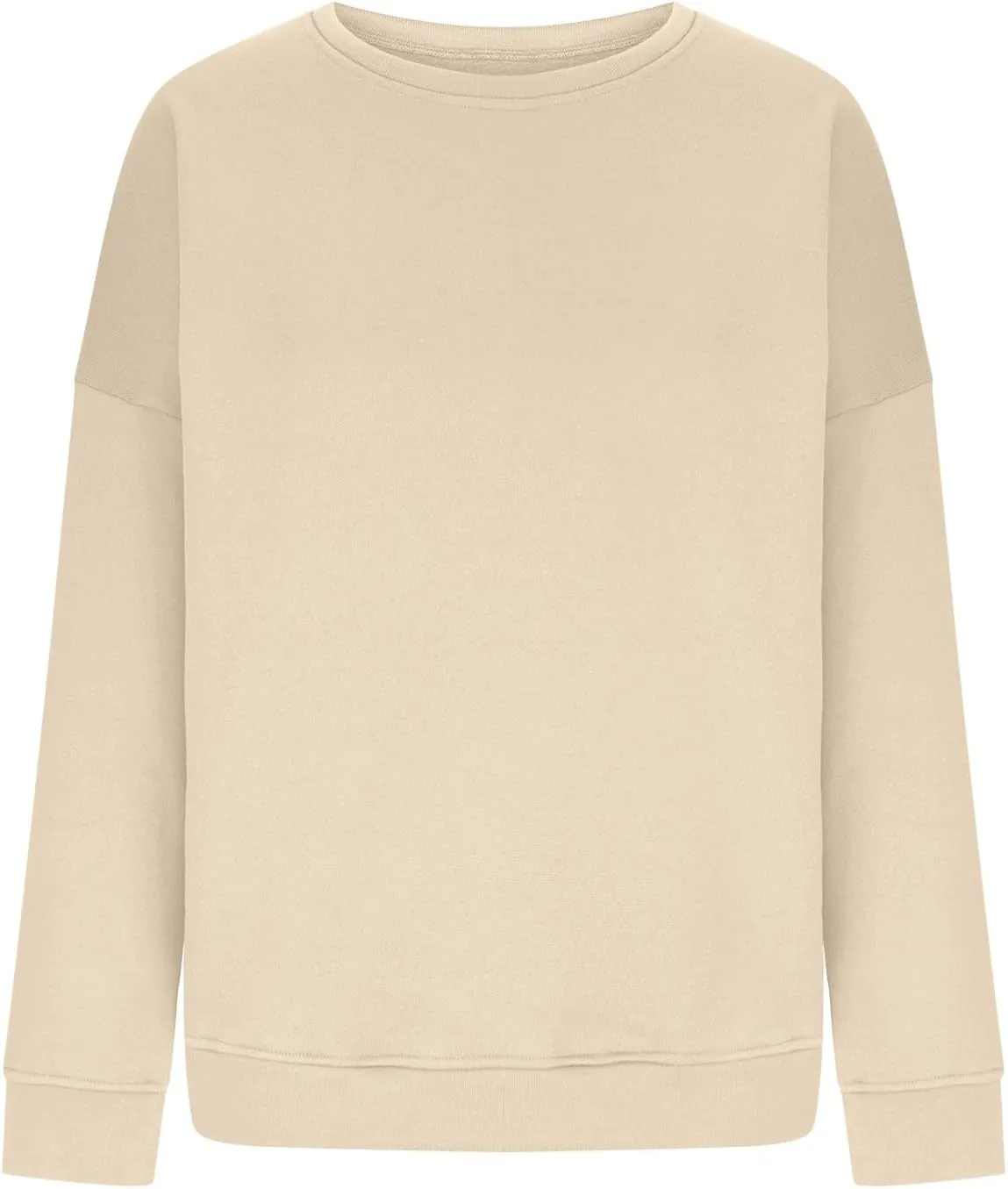 Oversized Crew Neck Sweatshirts Women Plus Size Comfy Fleece Pullover Sweatshirt Trendy Long Sleeve Fall Outfits