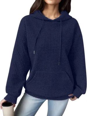 Oversized Hoodie for Women Womens Hoodie with Loose Pullover Long Sleeve Spliced with String Pockets