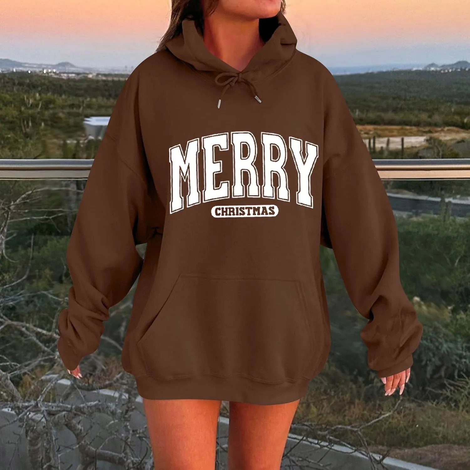 Oversized Hoodies For Women Plus Size Sweatshirt Trendy Winter Clothes Long Sleeve Drawstring With Pockets Pullover