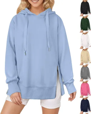 Oversized Hoodies for Women Pullover Fleece Lined Hooded Sweatshirt Teen Girls Cute Fall Sweaters Outfits